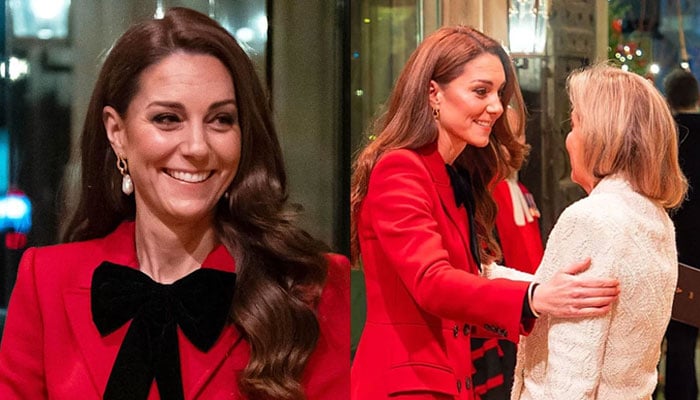 Princess of Wales shares heartfelt kiss with Duchess Sophie at Christmas Carol Service