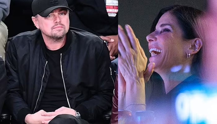 Leonardo DiCaprio, Sandra Bullock enjoy Lakers game in LA