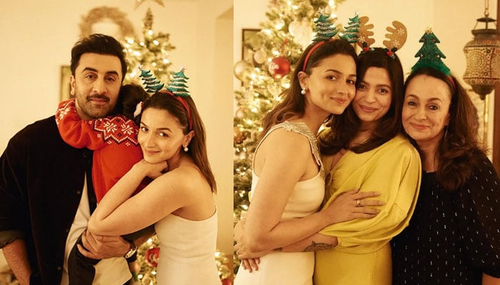 Alia Bhatt, Ranbir Kapoor drop EXCLUSIVE photos from Christmas party