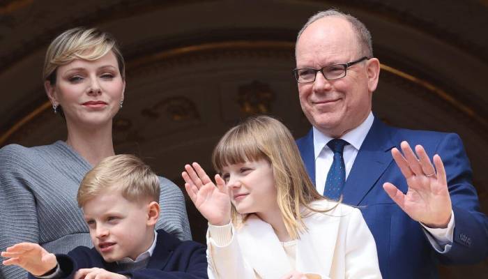 Princess Charlene, Prince Albert rock coordinated new look with twins