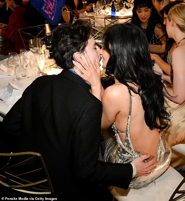 Kylie Jenner, Timothée Chalamet heats up Golden Globes with tender smooch