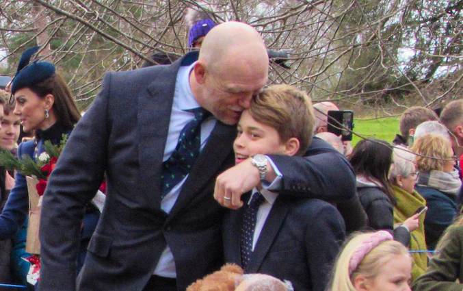 Mike Tindall and Prince George