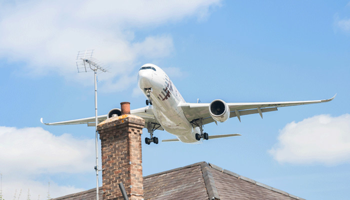 Airport, airplane noise linked to poor heart health