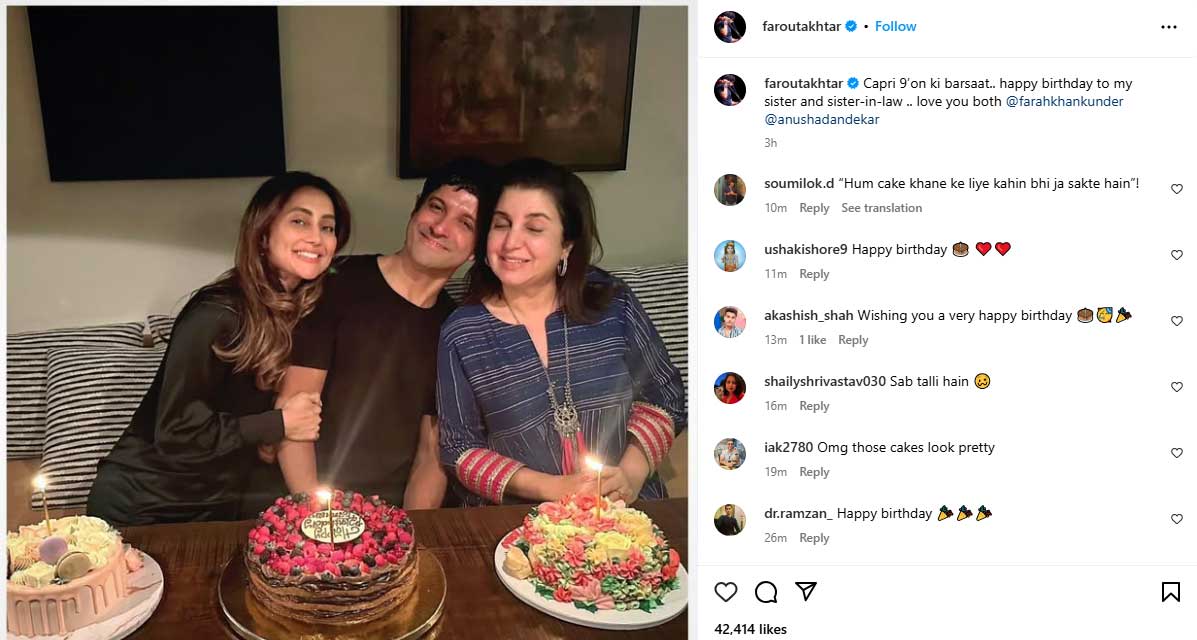 Farhan Akhtar marks 51st birthday with nostalgic gift from Farah Khan