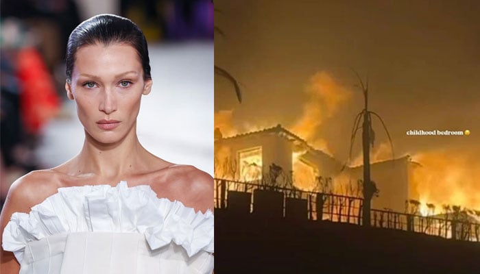 Bella Hadid mourns loss of childhood home as iconic RHOBH mansion burns down