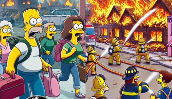 ’دی سمپسنز‘ کی 20 سال قبل لاس اینجلس کی اس آگ کی پیشگوئی