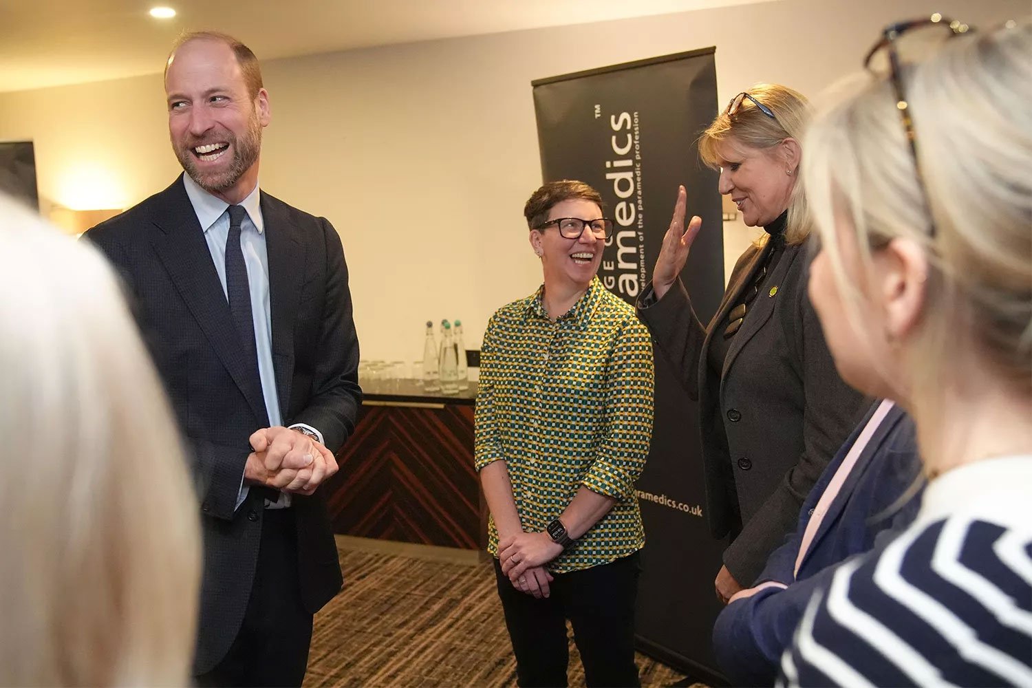 Prince William at The College of Paramedics. PHOTO: Alamy