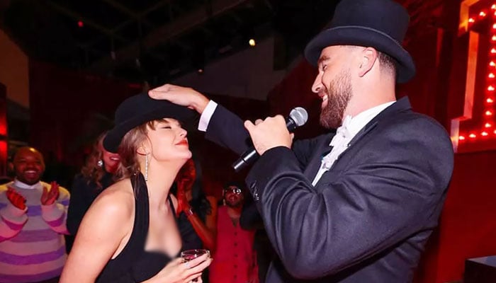 Travis Kelce channels Taylor Swifts 22 vibes ahead of playoffs