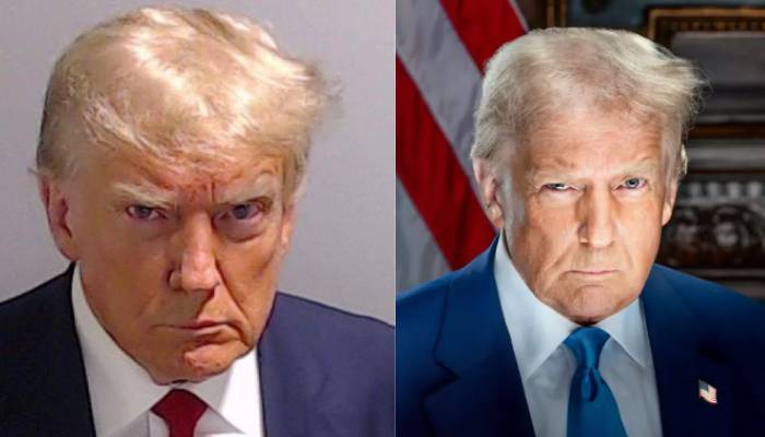 Trump’s official portrait has drawn comparison to a mugshot