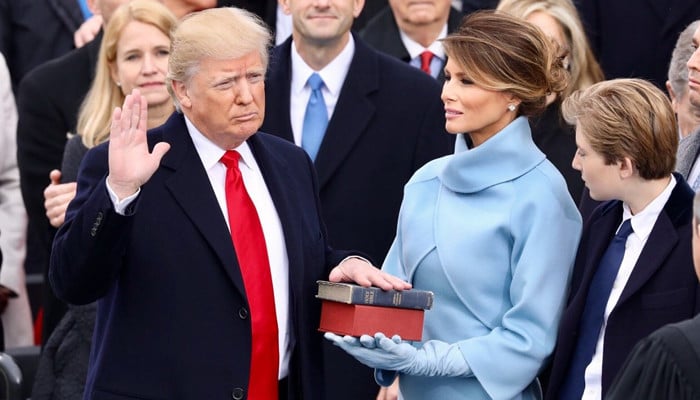 Trump will not stand on the Capitol steps to take the oath as president of the US