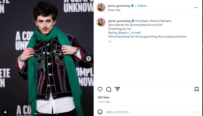 Timothée Chalamet makes first appearance after e-bike fine incident