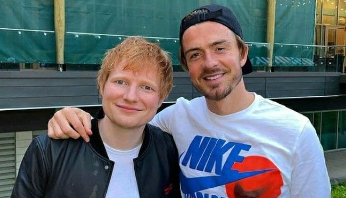 Ed Sheeran reunites with pal Jack Grealish amid Premier League in England