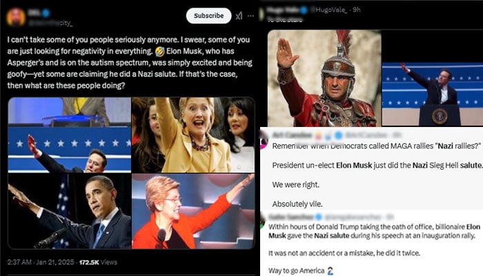 امریکی صدر ڈونلڈ ٹرمپ کی حلف برداری میں ایلون مسک کا نازی سلیوٹ، تنازع کھڑا ہو گیا