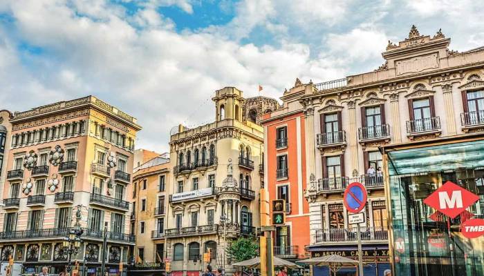 La Rambla street in Barcelona