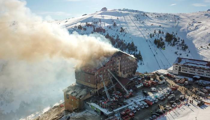 Deadly fire engulfs Turkish ski resort, leaving at least 66 dead