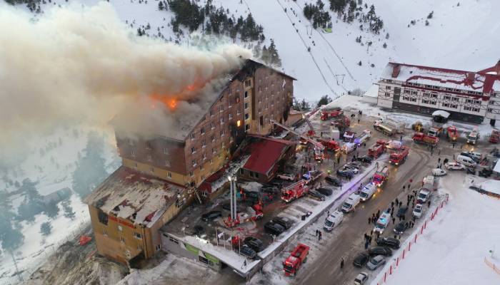 Deadly fire engulfs Turkish ski resort, leaving at least 66 dead