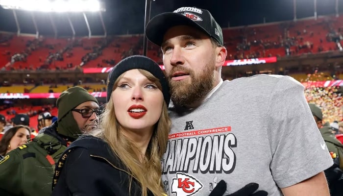 Travis Kelce, Taylor Swift say five words in heartfelt post-game moment