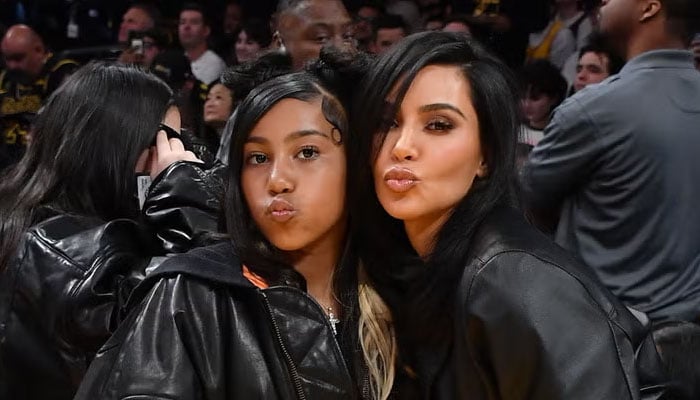 Kim Kardashian, daughter North West strike cute poses on date night