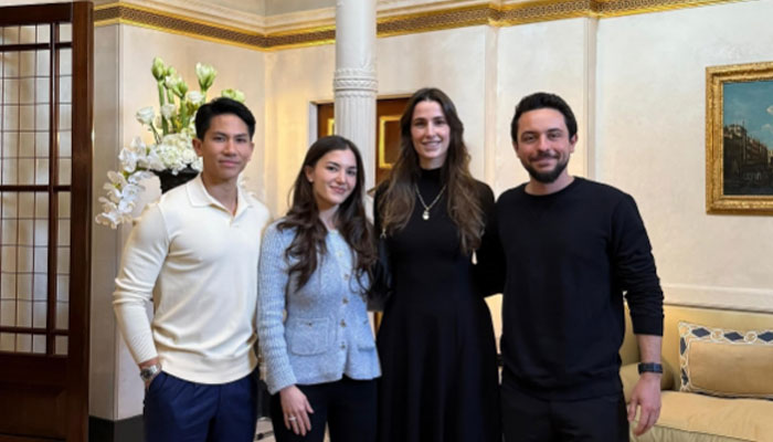 Princess Rajwa, Crown Prince Hussein enjoy double date night with Brunei Royal couple