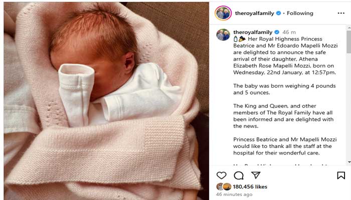 King Charles celebrates Princess Beatrice daughters birth with heartfelt message