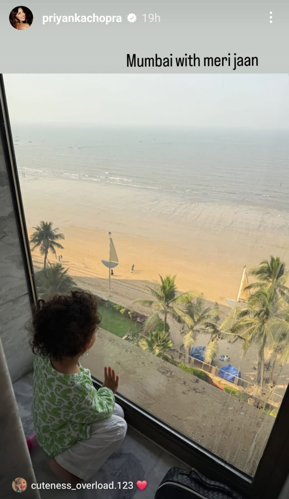 Priyanka Chopra shares cute PIC of little Malti Marie from Mumbai