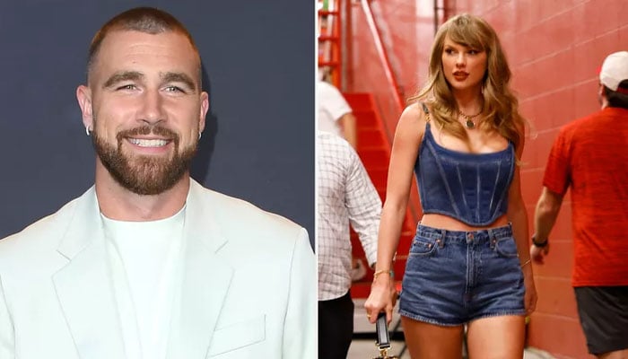 Travis Kelce reacts to Taylor Swift’s Chiefs game-day outfits