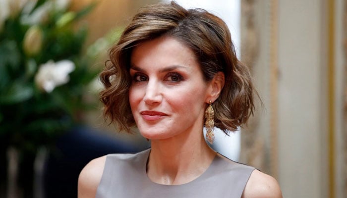 Queen Letizia looks doll-like in pink power suit at key event