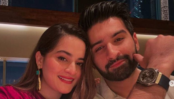 Muneeb Butt drops romantic Valentines Day post for wife Aiman Khan