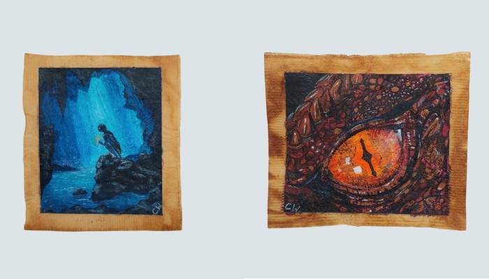 Artist turns used tea bags into magical Harry Potter, LOTR artwork