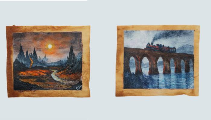 Artist turns used tea bags into magical Harry Potter, LOTR artwork