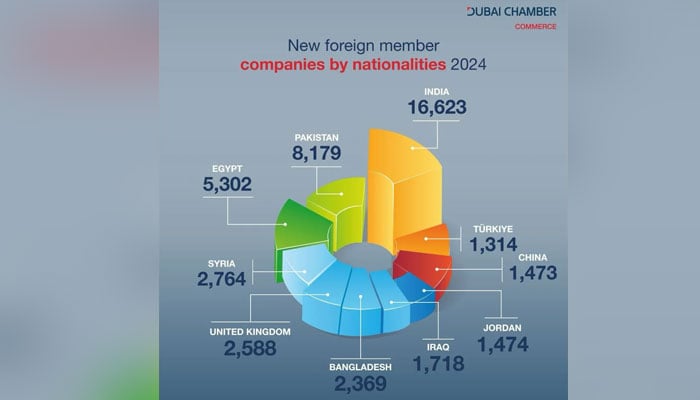 دبئی میں پاکستانی کاروباری کمپنیوں کی تعداد میں مزید اضافہ، گزشتہ برس 8179 کمپنیاں رجسٹرڈ