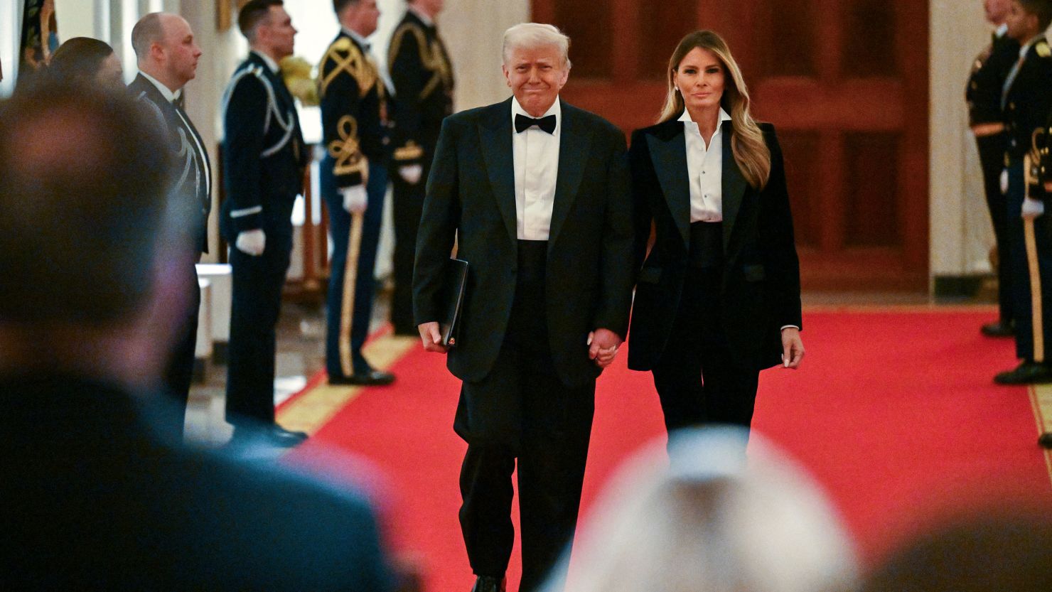 Melania Trump attends White House annual dinner after month-long break