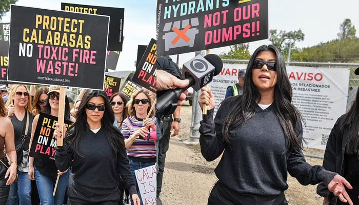 Kourtney Kardashian hits streets to protest over major cause