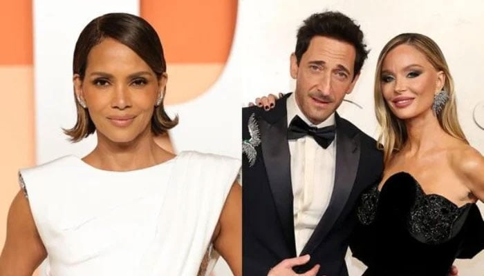 Adrien Brody’s girlfriend reacts to his Oscars kiss with Halle Berry