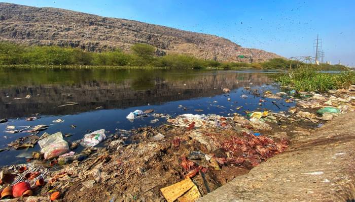 Delhi’s 200-foot garbage mountain becomes death trap for locals