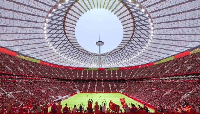 Manchester United unveils plans for iconic 100,000-seater stadium near Old Trafford