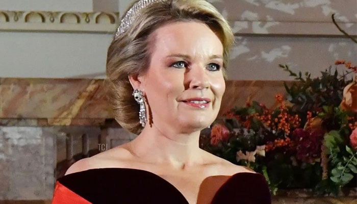 Queen Mathilde stuns in elegant lilac ensemble at Royal Palace Spring Concert