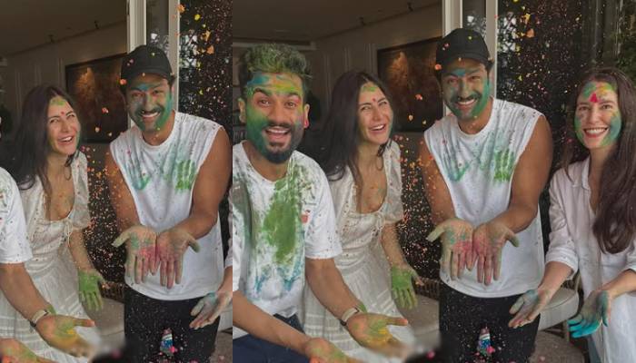 Katrina Kaif, Vicky Kaushal celebrate holi with siblings Sunny, Isabelle