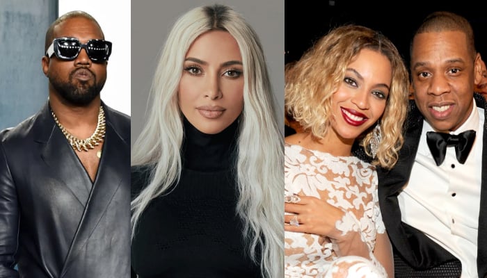 Kim Kardashian reacts to Kanye Wests disputed post for Beyoncé, Jay-Zs kids