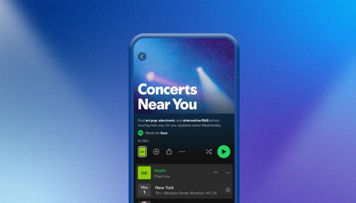 Spotify releases Concerts Near You playlist to find nearby shows