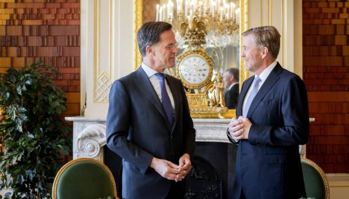 King Willem-Alexander holds talks with NATO Secretary General in The Hague