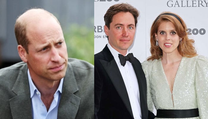 Princess Beatrices husband reacts to Prince Williams power show