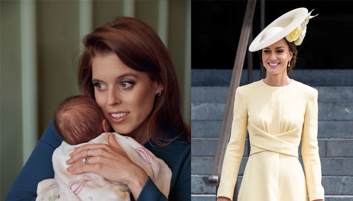 Princess Beatrice stuns in Princess Kates dress for post-baby photoshoot