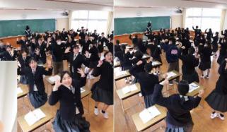 جاپانی طلبہ کا کلاس روم میں رقص وائرل