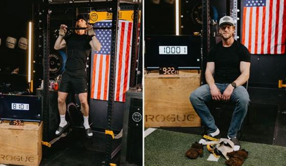 امریکی شہری کا 24 گھنٹوں میں زیادہ پل اپس کا ریکارڈ 