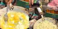 کولکتہ میں عجیب و غریب آملیٹ بنادیا گیا