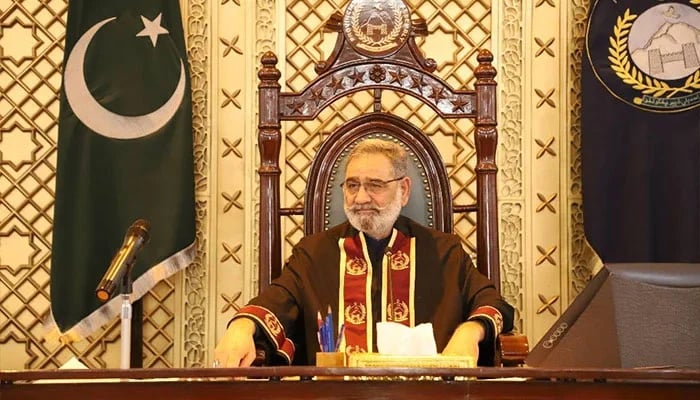 سپیکر خیبر پختونخوا اسمبلی بابر سلیم سواتی—فائل فوٹو