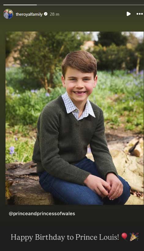 King Charles celebrates Prince Louis seventh birthday with sweet wish