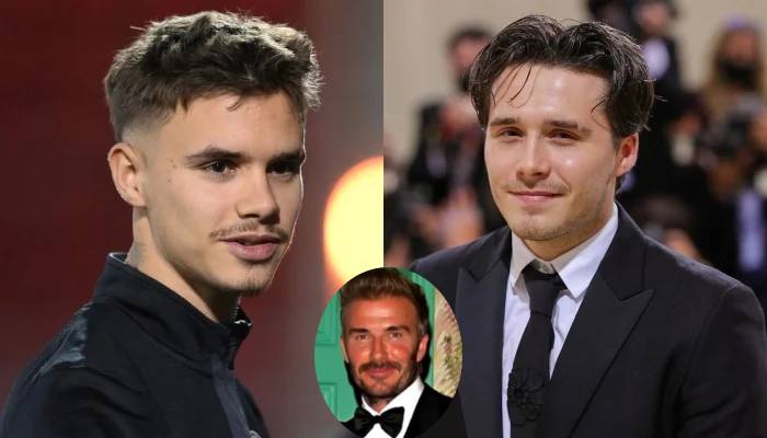 David Beckhams son Romeo fills in void of Brooklyn at dad’s birthday party