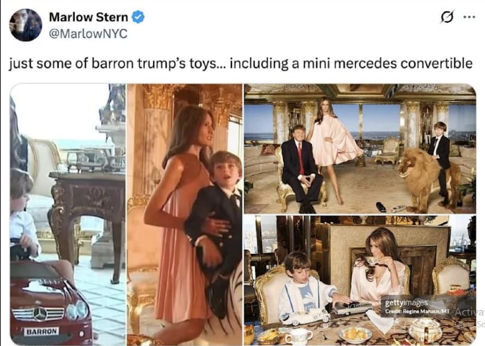 Barron Trumps toy room pictures surface after Trump ‘two-doll’ comments